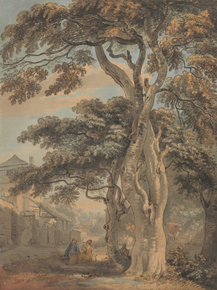 Paul Sandby - Couple in a Farmyard | Пол Сэндби