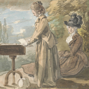 Paul Sandby - Lady Francis Scott and Lady Elliot | Пол Сэндби Paul Sandby - Lady Francis Scott and Lady Elliot | Пол Сэндби