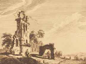 Paul Sandby - Landscape with Ruin at Left and Arch with Sheep | Пол Сэндби Paul Sandby - Landscape with Ruin at Left and Arch with Sheep | Пол Сэндби