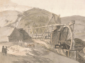 Paul Sandby - Lord Hopetouns Lead Mines | Пол Сэндби