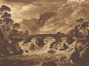 Paul Sandby - Pont-y-Pair over the River Conway | Пол Сэндби