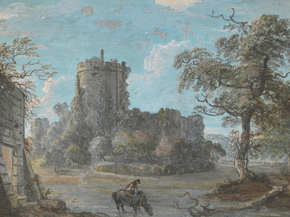 Paul Sandby - The Entrance to Chepstow Castle | Пол Сэндби