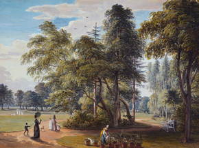 Paul Sandby - The Garden of the Deputy Rangers Lodge | Пол Сэндби