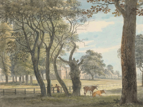 Paul Sandby - The Gunpowder Magazine, Hyde Park | Пол Сэндби