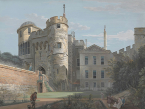 Paul Sandby - The Norman Gate and Deputy Governors House | Пол Сэндби