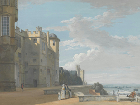 Paul Sandby - The North Terrace, Windsor Castle, Looking West | Пол Сэндби