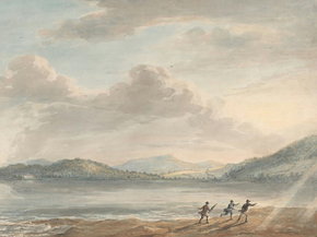 Paul Sandby - The Tide Rising at Briton Ferry | Пол Сэндби