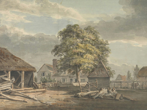 Paul Sandby - The Woodyard, Great Windsor Park | Пол Сэндби