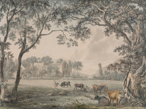 Paul Sandby - Valle Crucis Abbey, Denbighshire | Пол Сэндби