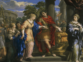 Pietro da Cortona - Caesar Restoring Cleopatra | Пьетро да Кортона