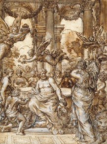 Pietro da Cortona - Cybele before the Council of the Gods | Пьетро да Кортона