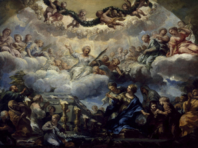 Pietro da Cortona - Saint Constantias Vision before the Tomb | Пьетро да Кортона