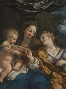 Pietro da Cortona - The Madonna and Child with Saint Martina | Пьетро да Кортона