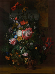 Rachel Ruysch - Roses, Convolvulus, Poppies, and other Flowers | Рашель Рюйш