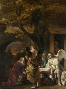 Ferdinand Bol - Abraham ontvangt de drie engelen | Фердинанд Бол