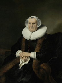 Ferdinand Bol - Portret van een oude dame, mogelijk Elisabeth Bas | Фердинанд Бол