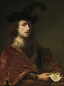 Ferdinand Bol - Self-Portrait, Behind a Parapet | Фердинанд Бол