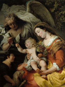Ferdinand Bol - The Virgin and Child with the infant Saint John | Фердинанд Бол