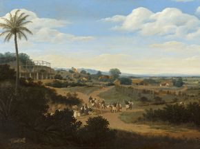 Frans Post - Brazilian Landscape with a House under Construction | Франс Пост