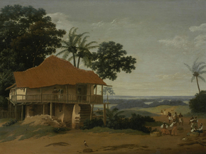 Frans Post - Brazilian Landscape with a Workers House | Франс Пост