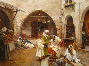Enrique Simonet - El barbero del zoco, 1897 | Энрике Симоне