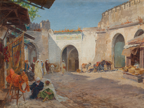 Enrique Simonet - Mercado de Tanger, 1913 | Энрике Симоне