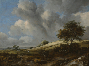 Jacob van Ruysdael - A Cornfield with the Zuiderzee | Якоб ван Рёйсдал