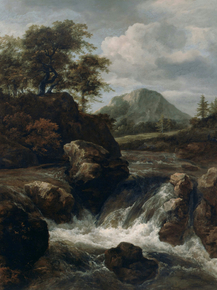 Jacob van Ruysdael - A Waterfall | Якоб ван Рёйсдал