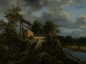 Jacob van Ruysdael - Bridge with a Sluice | Якоб ван Рёйсдал