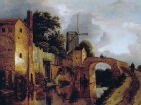 Jacob van Ruysdael - Canal with Bridge | Якоб ван Рёйсдал