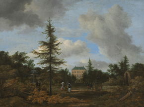 Jacob van Ruysdael - Country House in a Park | Якоб ван Рёйсдал