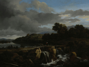 Jacob van Ruysdael - Landscape with Cascade | Якоб ван Рёйсдал Jacob van Ruysdael - Landscape with Cascade | Якоб ван Рёйсдал