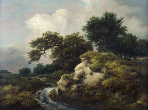 Jacob van Ruysdael - Landscape with Dune and Small Waterfall | Якоб ван Рёйсдал