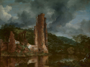 Jacob van Ruysdael - Landscape with the Ruins of the Castle | Якоб ван Рёйсдал Jacob van Ruysdael - Landscape with the Ruins of the Castle | Якоб ван Рёйсдал