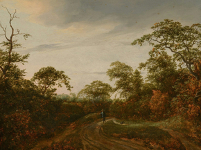 Jacob van Ruysdael - Road through a Wooded Landscape | Якоб ван Рёйсдал