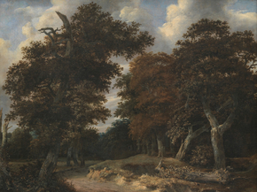 Jacob van Ruysdael - Road through an Oak Forest | Якоб ван Рёйсдал