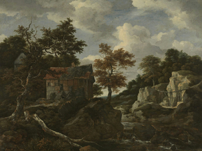 Jacob van Ruysdael - Rotsachtig landschap | Якоб ван Рёйсдал