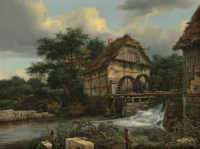 Jacob van Ruysdael - Two Watermills and an Open Sluice | Якоб ван Рёйсдал