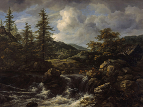 Jacob van Ruysdael - Wooded Landscape with Waterfall | Якоб ван Рёйсдал Jacob van Ruysdael - Wooded Landscape with Waterfall | Якоб ван Рёйсдал