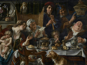 Jacob Jordaens - As the Old Sing, So the Young Pipe | Якоб Йорданс