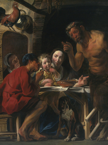 Jacob Jordaens - Satyr and the Peasant | Якоб Йорданс