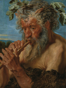 Jacob Jordaens - Satyr Playing a Flute | Якоб Йорданс