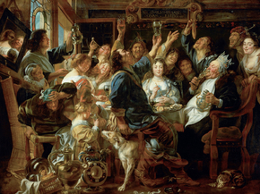 Jacob Jordaens - The Feast of the Bean King | Якоб Йорданс