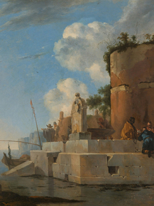 Jan Asselijn - Ruine aan het water in Italie | Ян Асселин
