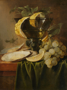 Jan Davidsz - Still Life with a Glass and Oysters | Ян Давидс де Хем