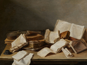 Jan Davidsz - Still Life with Books and a Violin | Ян Давидс де Хем
