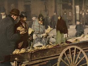 A banana cart A banana cart