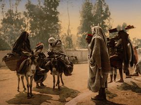 Group before Bab Aleona, Tunis, Tunisia