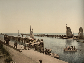 Entrance to the port, Blankenberghe, Belgium