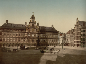 Grande Place with town hall, Antwerp, Belgium